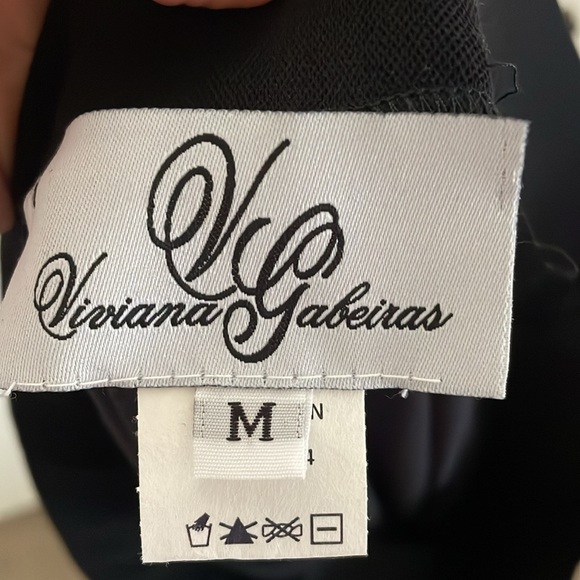 tea length a line tulle layer black skirt with faux pearls - Picture 4 of 9